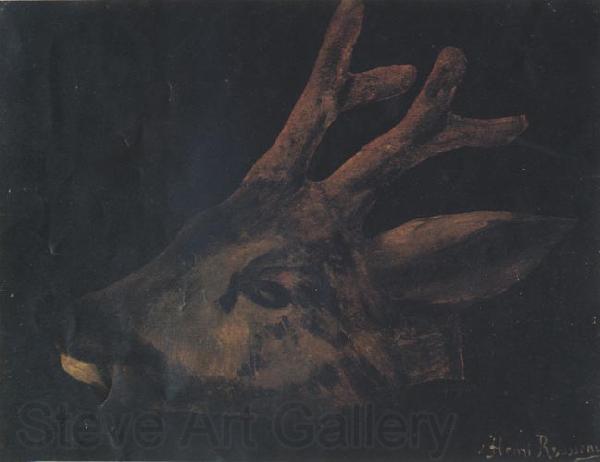 Henri Rousseau Head of Virginia Deer France oil painting art